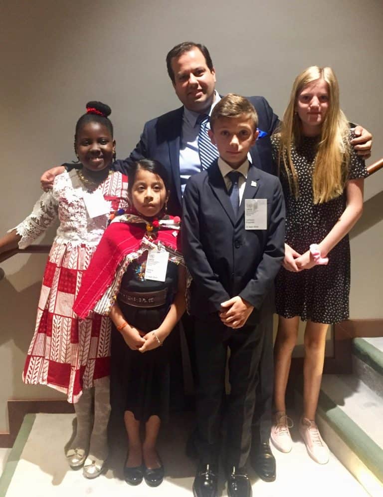 Inspiring children who talked about the importance of children rights at the United Nations